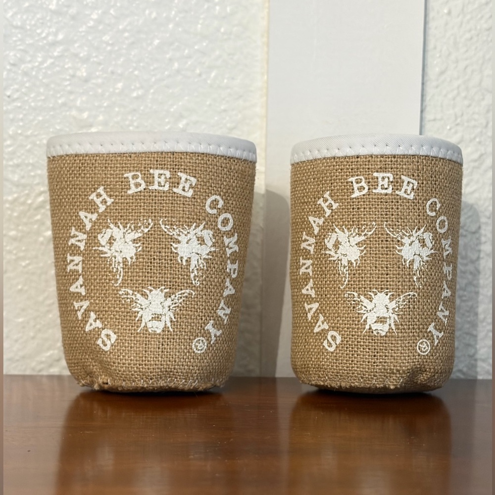 Savannah Bee Company Burlap Koozies